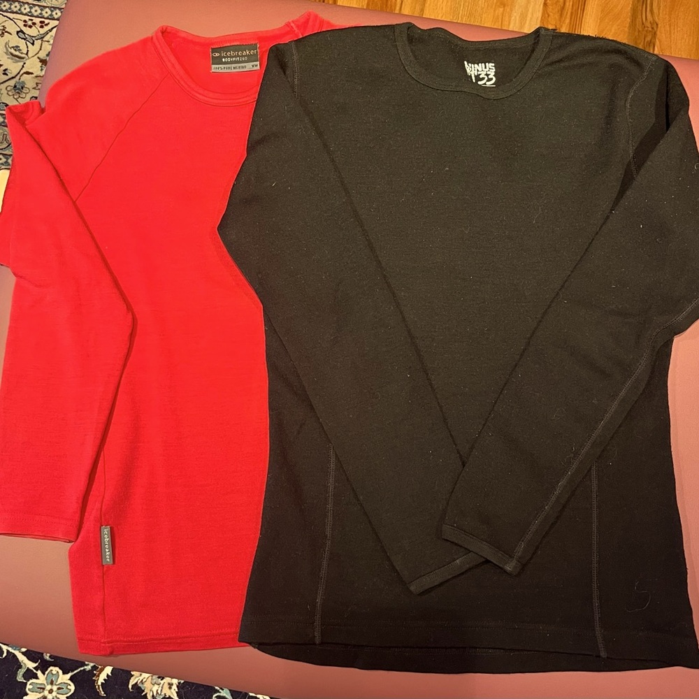 Women's Black Merino Wool Top
